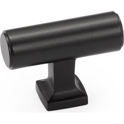 Haniburton 1/2 Inch Center to Center Matte Black Cabinet T-Pull