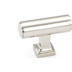 Haniburton 1/2 Inch Center to Center Polished Nickel Cabinet T-Pull