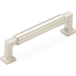 Haniburton 4 Inch Center to Center Satin Nickel Cabinet Pull