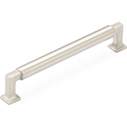 Haniburton 6 Inch Center to Center Satin Nickel Cabinet Pull