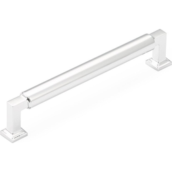 Haniburton 6 Inch Center to Center Polished Chrome Cabinet Pull
