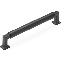 Haniburton 6 Inch Center to Center Matte Black Cabinet Pull