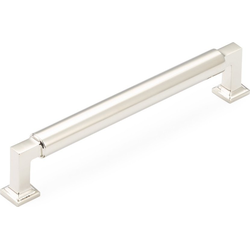 Haniburton 6 Inch Center to Center Polished Nickel Cabinet Pull