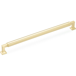 Haniburton 15 Inch Center to Center Satin Brass Appliance Pull