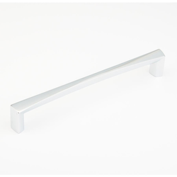 Italian Contemporary 13-3/4 Inch Center to Center Polished Chrome Appliance Pull