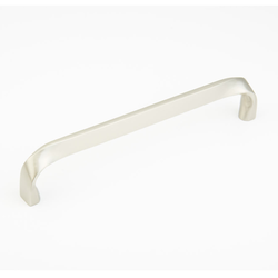 Italian Contemporary 13-3/4 Inch Center to Center Satin Nickel Appliance Pull