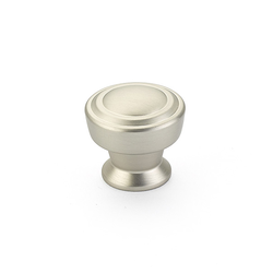 Menlo Park 1-1/4 Inch Diameter Satin Nickel Cabinet Knob