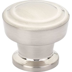 Menlo Park 1-1/4 Inch Diameter Round Brushed Nickel Cabinet Knob