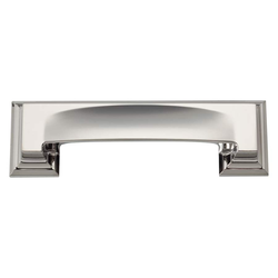 Sutton Place 3 Inch Center to Center Polished Nickel Cabinet Cup Pull