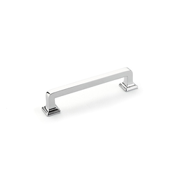 Menlo Park 4 Inch Center to Center Polished Chrome Cabinet Pull