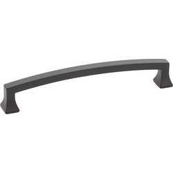 Menlo Park 6 Inch Center to Center Arched Matte Black Cabinet Pull