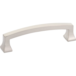 Menlo Park 4 Inch Center to Center Arched Brushed Nickel Cabinet Pull