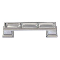 Legacy Crystal 3 Inch Center to Center Polished Chrome Cabinet Pull