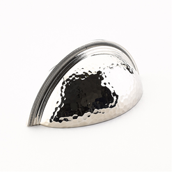Atherton 3 Inch Center to Center Polished Nickel Cabinet Cup Pull