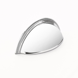 Atherton 3 Inch Center to Center Polished Chrome Cabinet Cup Pull