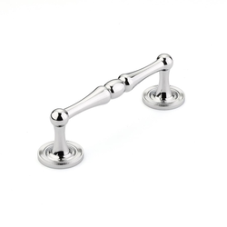 Atherton 4 Inch Center to Center Polished Chrome Cabinet Pull