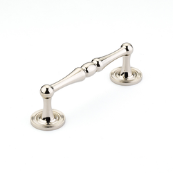 Atherton 4 Inch Center to Center Polished Nickel Cabinet Pull