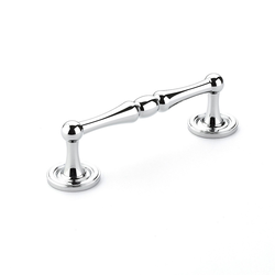 Atherton 4 Inch Center to Center Polished Chrome Cabinet Pull
