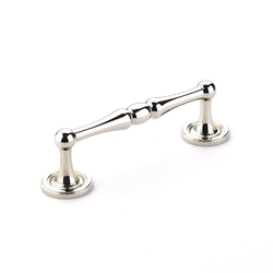 Atherton 4 Inch Center to Center Polished Nickel Cabinet Pull