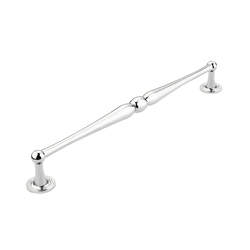 Atherton 8 Inch Center to Center Polished Chrome Cabinet Pull