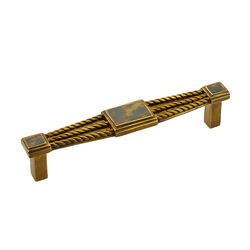 Interlude 5-3/8 Inch Center to Center Tiger Penshell, Estate Dover Cabinet Pull