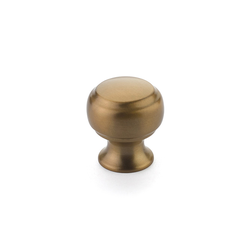 Cabriole Knob 1-1/8 inch Diameter Brushed Bronze