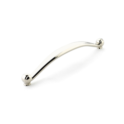 Cabriole Pull 13 inch Center to Center Polished Nickel
