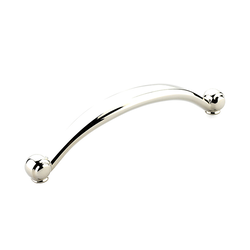 Cabriole Pull 6 inch Center to Center Polished Nickel