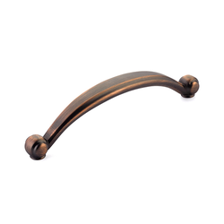 Cabriole Pull 6 inch Center to Center Empire Bronze