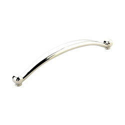 Cabriole Pull 8 inch Center to Center Polished Nickel