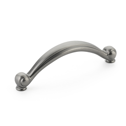 Cabriole Pull 3-3/4 inch Center to Center Antique Nickel