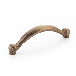 Cabriole Pull 3-3/4 inch Center to Center Brushed Bronze