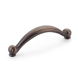Cabriole Pull 3-3/4 inch Center to Center Empire Bronze