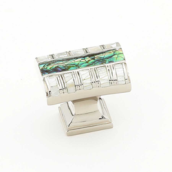 Fair Isle 1-1/4 Inch Diameter Polished Nickel Cabinet Knob