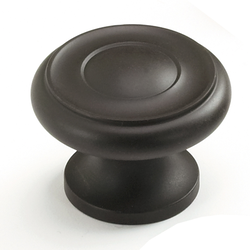 Colonial 1-1/4 Inch Diameter Oil Rubbed Bronze Cabinet Knob
