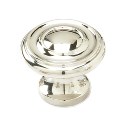 Colonial 1-1/4 Inch Diameter Polished Nickel Cabinet Knob