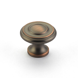 Colonial 1-1/2 Inch Diameter Aurora Bronze Cabinet Knob
