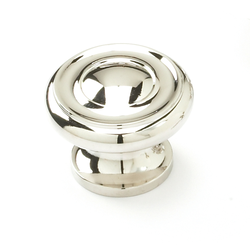 Colonial 1-1/2 Inch Diameter Polished Nickel Cabinet Knob