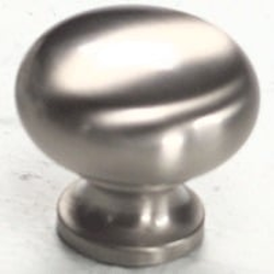 Country 1-1/4 Inch Diameter Satin Nickel Cabinet Knob