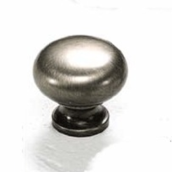 Country 1-1/4 Inch Diameter Antique Nickel Cabinet Knob