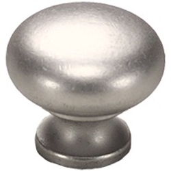 Solid Brass Traditional Designs 1-1/4 Inch Diameter Distressed Nickel Cabinet Knob
