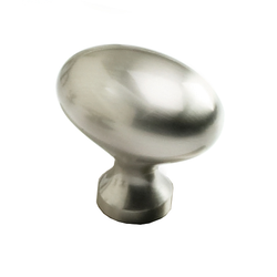 Country 1-3/8 Inch Diameter Satin Nickel Cabinet Knob