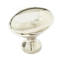 Country 1-3/8 Inch Diameter Polished Nickel Cabinet Knob