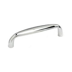 Solid Brass Traditional Designs 3 Inch Center to Center Polished Chrome Cabinet Pull