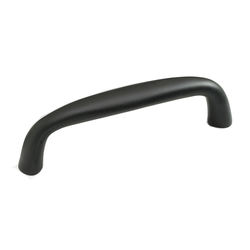 Solid Brass Traditional Designs 3 Inch Center to Center Flat Black Cabinet Pull