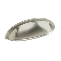 Solid Brass Traditional Designs 3 Inch Center to Center Satin Nickel Cabinet Pull