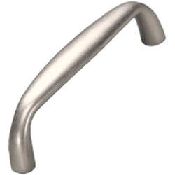 Solid Brass Traditional Designs 4 Inch Center to Center Distressed Nickel Cabinet Pull