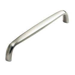 Solid Brass Traditional Designs 6 Inch Center to Center Satin Nickel Cabinet Pull