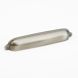 Traditional Designs 6 Inch Center to Center Antique Nickel Cabinet Cup Pull