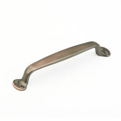 Country 6 Inch Center to Center Aurora Bronze Cabinet Pull